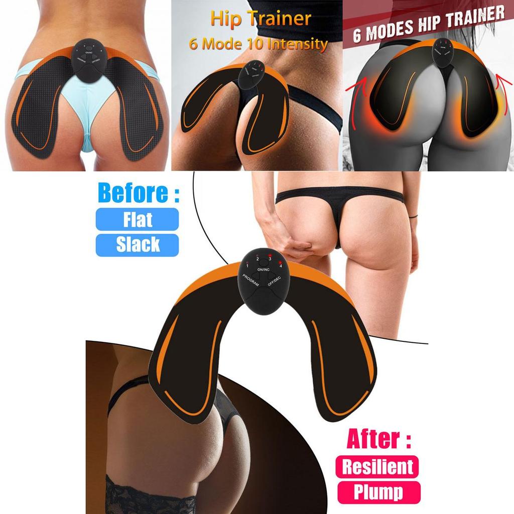 Ems Butt Lifting Trainer For Men And Women Pu Material Portable Fitness Device
