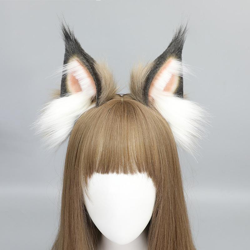 Comic-Con Cat Hair Accessories Headband Props Headband Accessories Simulation Ragdoll Cat Braids Ear Headgear