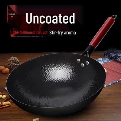Wok forgé à la main authentique Zhangqiu JWD