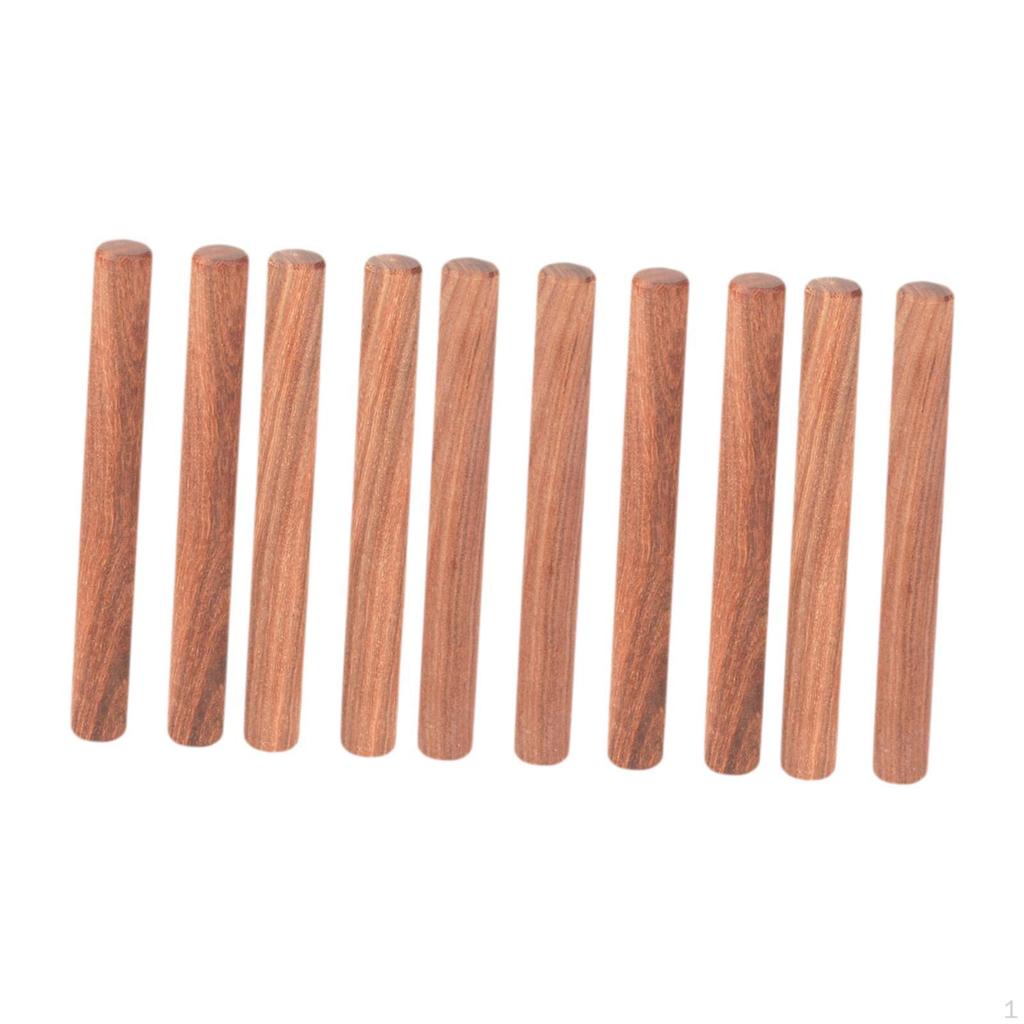 Dřevěné kolíkové tyče Kulaté tyčky Příslušenství, Pevné, Všestranné, Dekor Pevné Nedořešené Tvrdé dřevo pro