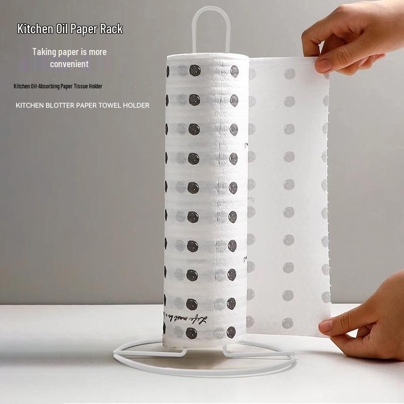 Portable Kitchen Paper Towel and Napkin Holder for Bathroom and Tabletop Storage
