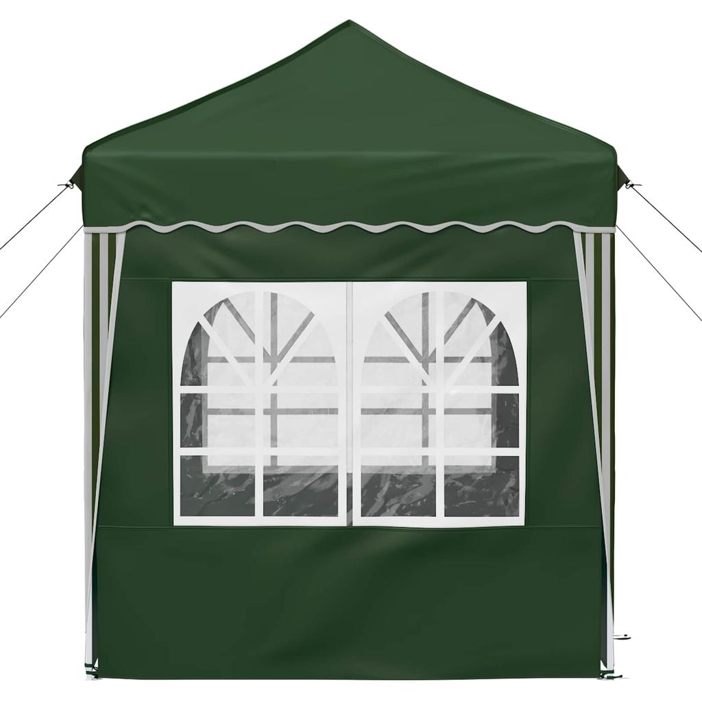 Pop Up Party Tent 195 X 195 X 245 Cm Green Oxford Fabric
