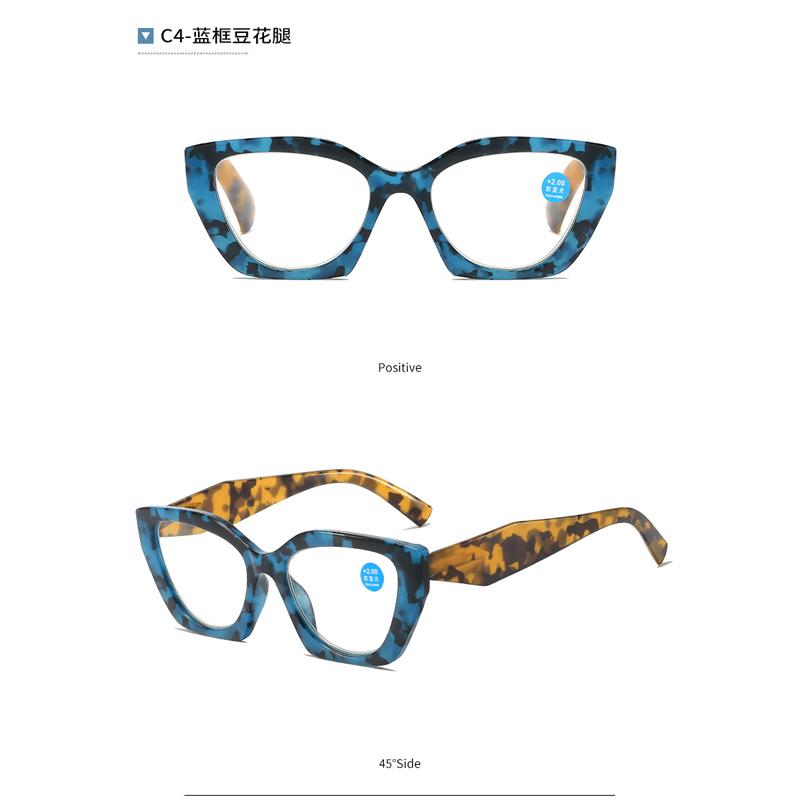 New Women Fashion Reading Glasses Butterfly Shaped Anti Blue Light Design Glasses Spring Glasses Legs Reading Eyeglasses+1.0+4.0