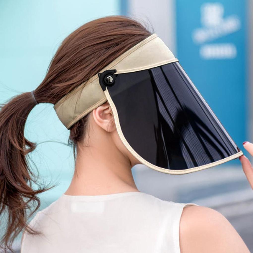 UV protection round sun cap (ivory) summer hat