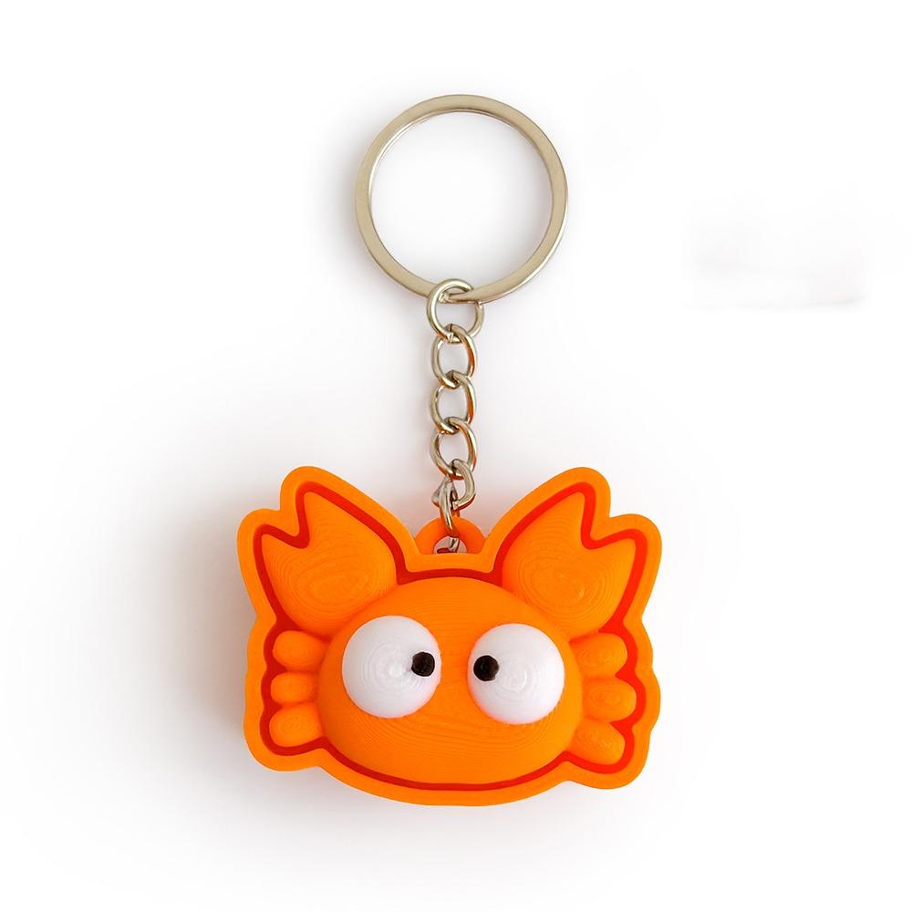 Clicker Mechanism Turtle Clicker Keychain Cute Animal Fidget Sensory Toy Venting Toys Crab