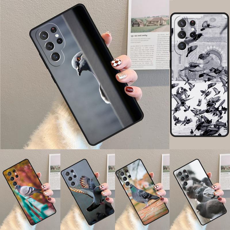 Pigeons Collage TPU Phone Case For Samsung Galaxy note 10 pro S26 S25 S24 S23 S22 Ultra Plus S21 FE S20 Shockproof Cover