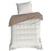 Raya Stripes White-Beige Bedding 140X200 Satin