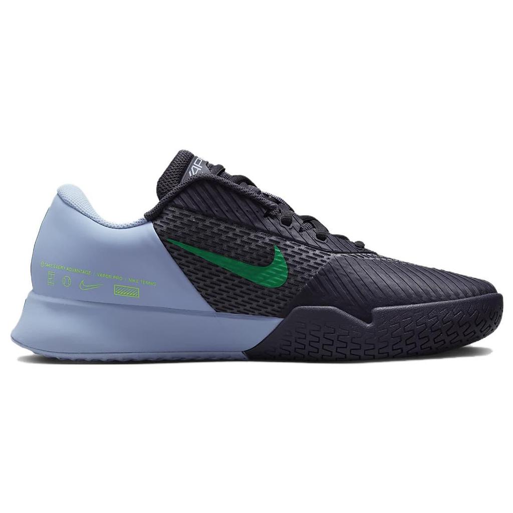 NikeCourt Air Zoom Vapor Pro 2 HC Gridiron Stadium Green Men Sneakers Grey Cobalt-Bliss Green-Strike DR6191-004