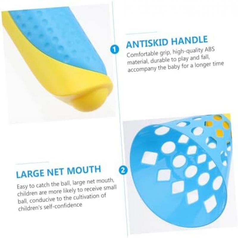 2 Sets Outdoor Indoor Toss and Catch Game Set, Durable Plastic Flying Disc Toys, Promotes Hand-Eye Coordination & Teamwork