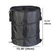 10 Gallon Camping Trash Can, Collapsible, Pop Up Trash Can for Camping, Travel, Outdoor,Home,Black Color