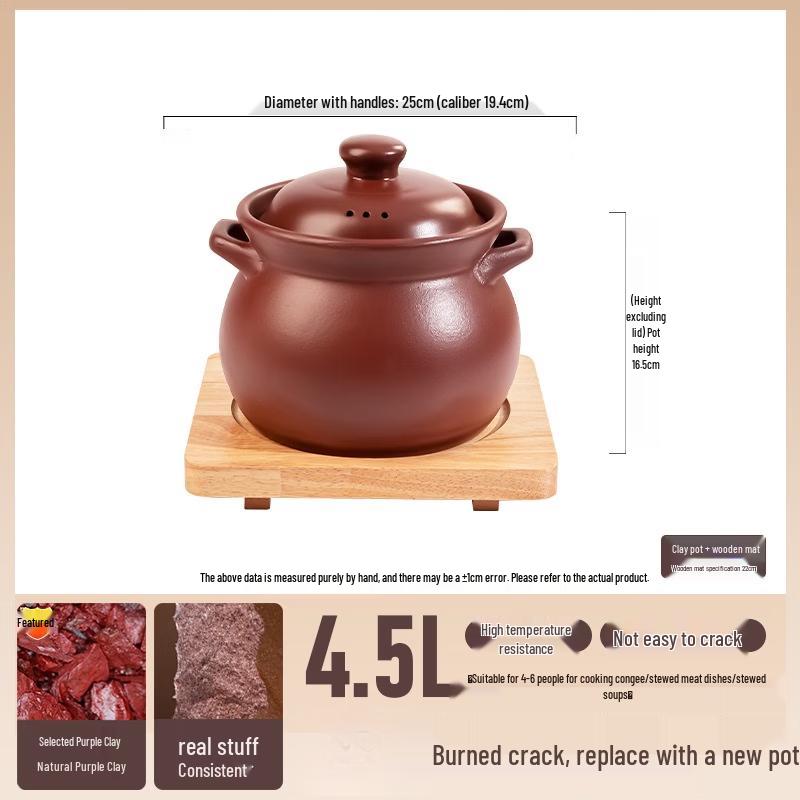 

Традиционный глиняный горшок Цзыша для тушения