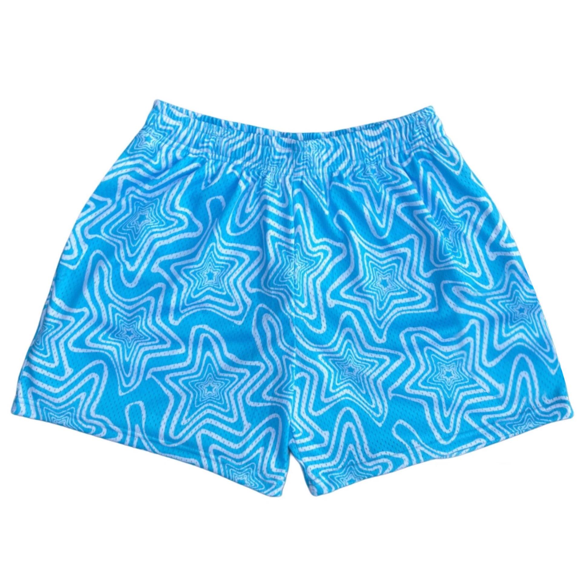 

Чоловічі літні сітчасті баскетбольні шорти - Дихаючі, вільний крій для фітнесу та повсякденного носіння XXL озеро синього кольору