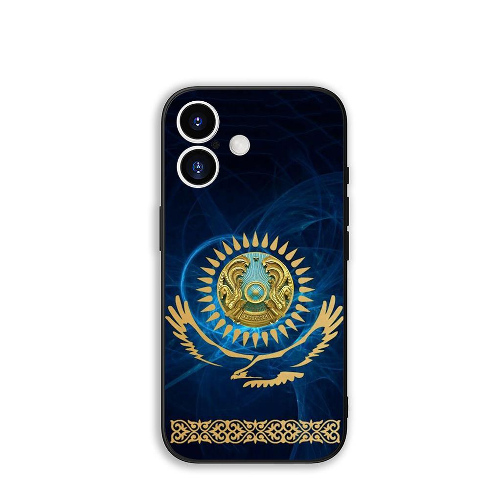 For Apple iPhone 17 16 15 11 Pro XS Max XR 6 7 8 Plus + SE 2020 5 16E Phone Cover Case Kazakhstan Flag