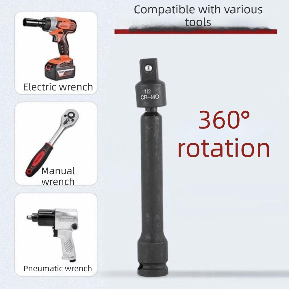 2pcs Flexible Universal Joint Swivel Socket Extension Bar  Equipment Assembly