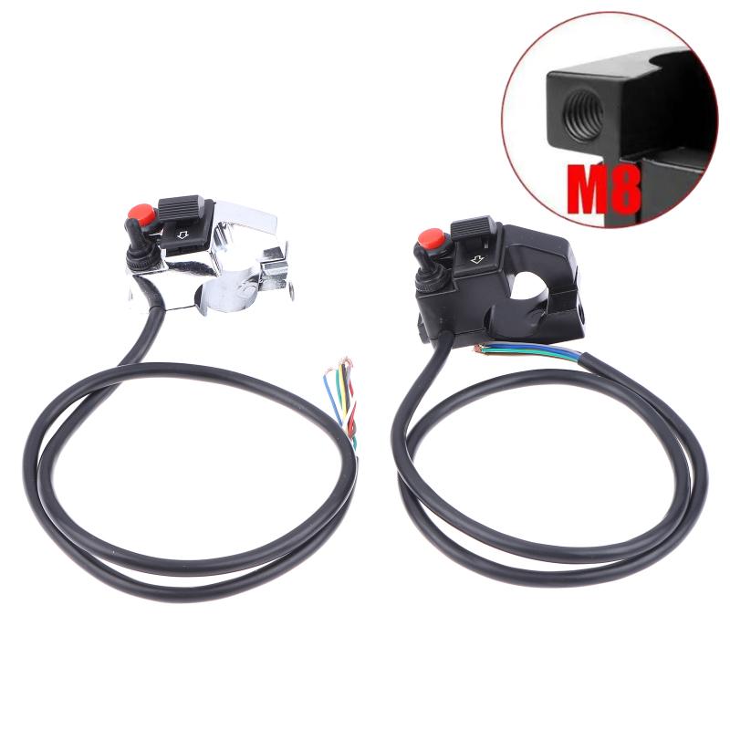 Aluminum 78 Inch Motorcycle Handlebar Switch Left Mount Control for Horn Winker Headlight Replacement Part