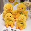 Weiche Kükenpuppe Plüschtier gelbes Entleinpuppe Kinder beruhigende Stoffpuppe Geburtstagsgeschenk