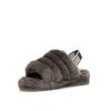 UGG  Fluff Yeah Slide Charcoal Women Sneakers Grey 1095119-CHRC