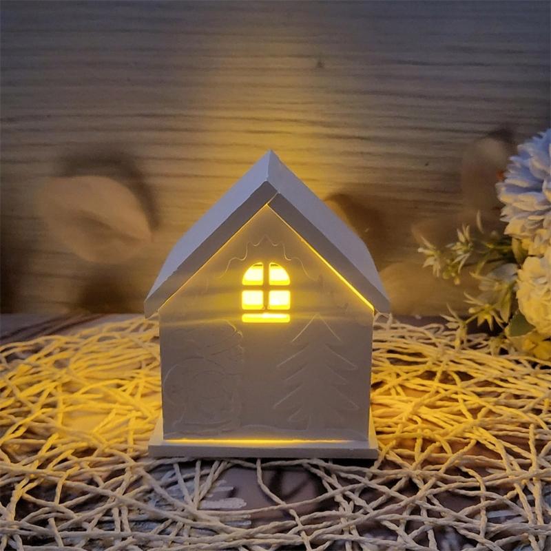 Flexibles Robustes Silikon Epoxidharz Gießformen Form Weihnachtshaus Form Geformte Formen Zubehör für Basteln und Heimdekoration
