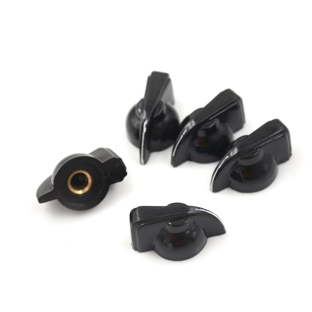 

5Pcs 6mm Chicken Beaks Band Switch Knob Potentiometer Knob Bakelite Knob Cap чорний