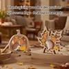 Handmade Fall Themed Wood Carving Decoration Thanksgiving Table Centerpieces Nontoxic Family Friendly Design Ornament