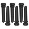 6 Stück Ebenholz Akustikgitarren Pins Stegstifte Gitarrenteile Ersatzwerkzeug Zubehör Dekoration Schwarz