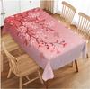 Pink Cherry Blossom Rectangle Waterproof Tablecloth Holiday Party Decor Washable Kitchen Dining Tablecloth Wedding Decorations