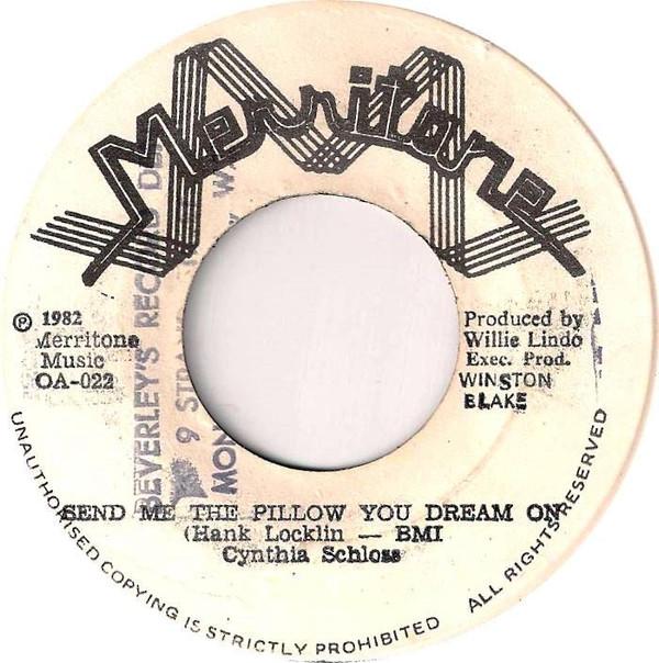 7inch Record CYNTHIA SCHLOSS - Send Me The Pillow You Dream On / S OA022 Merritone 1982 Jamaica Reggae, Ska & Dub Used