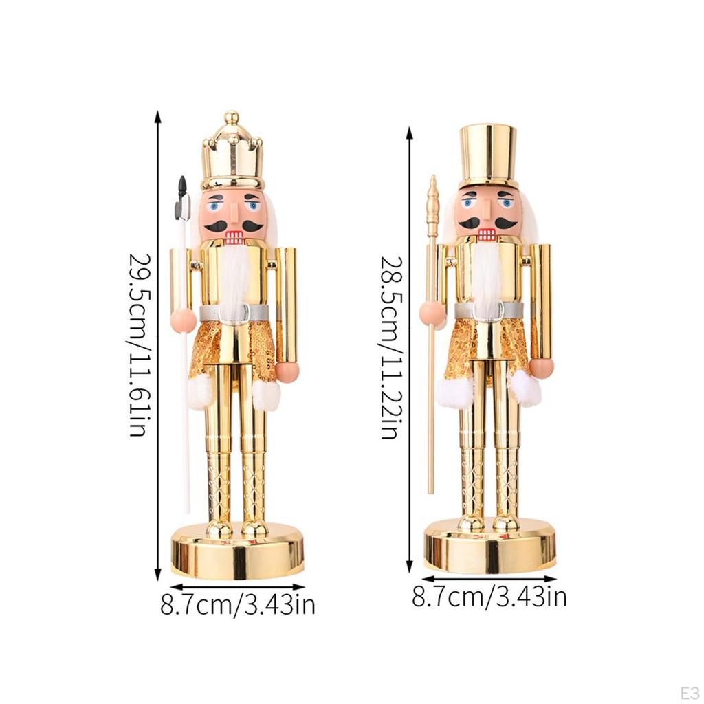 Christmas Nutcracker Doll Standing 11.61'' Tall Table Figurine for Tabletop