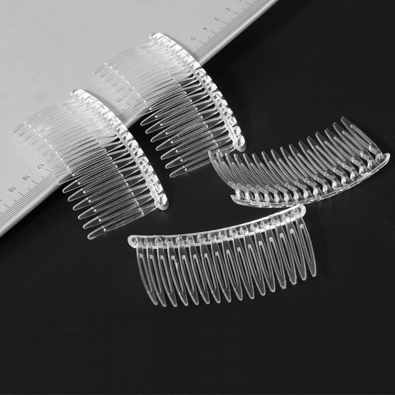 16-Tooth PS Material Transparent Comb Plastic Insert Comb Hair Styling Tool Korean Fashion Hair Comb DIY Super Tool