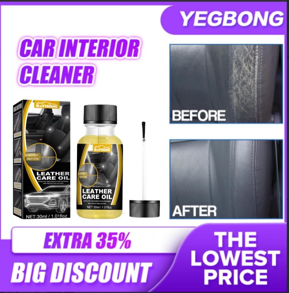 

Yegbong 30 мл масло для ухода за салоном автомобиля, жидкое масло для ухода за кожей, средство для ухода за ремонтом автомобильных сидений, влажная яркая жидкость для ухода
