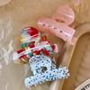 Vintage Acetate Print Small Hair Claw For Women Girl Sweet Hair Ornament High Grade Hair Accessories Claw Clip Hair Clip Hairpin
