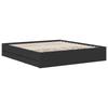 Bed Frame with Drawers Black 180 x 200 cm Particleboard