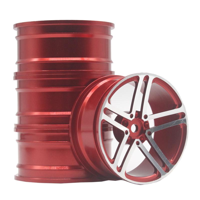Replacement Aluminum Alloy Metal Wheel Rim Hub Upgraded Repair Parts For 1:10 Tamiya Tt-01 Tt-02 Xv-01 Hsp Hpi Rc Car Wheel