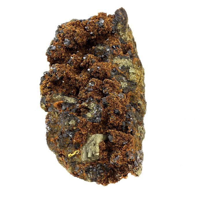 Pierres et Minéraux. Sphalerite + Siderite + Pyrite. 5989.0 ct. Trep?A Mine, Mitrovica, Kosovo.