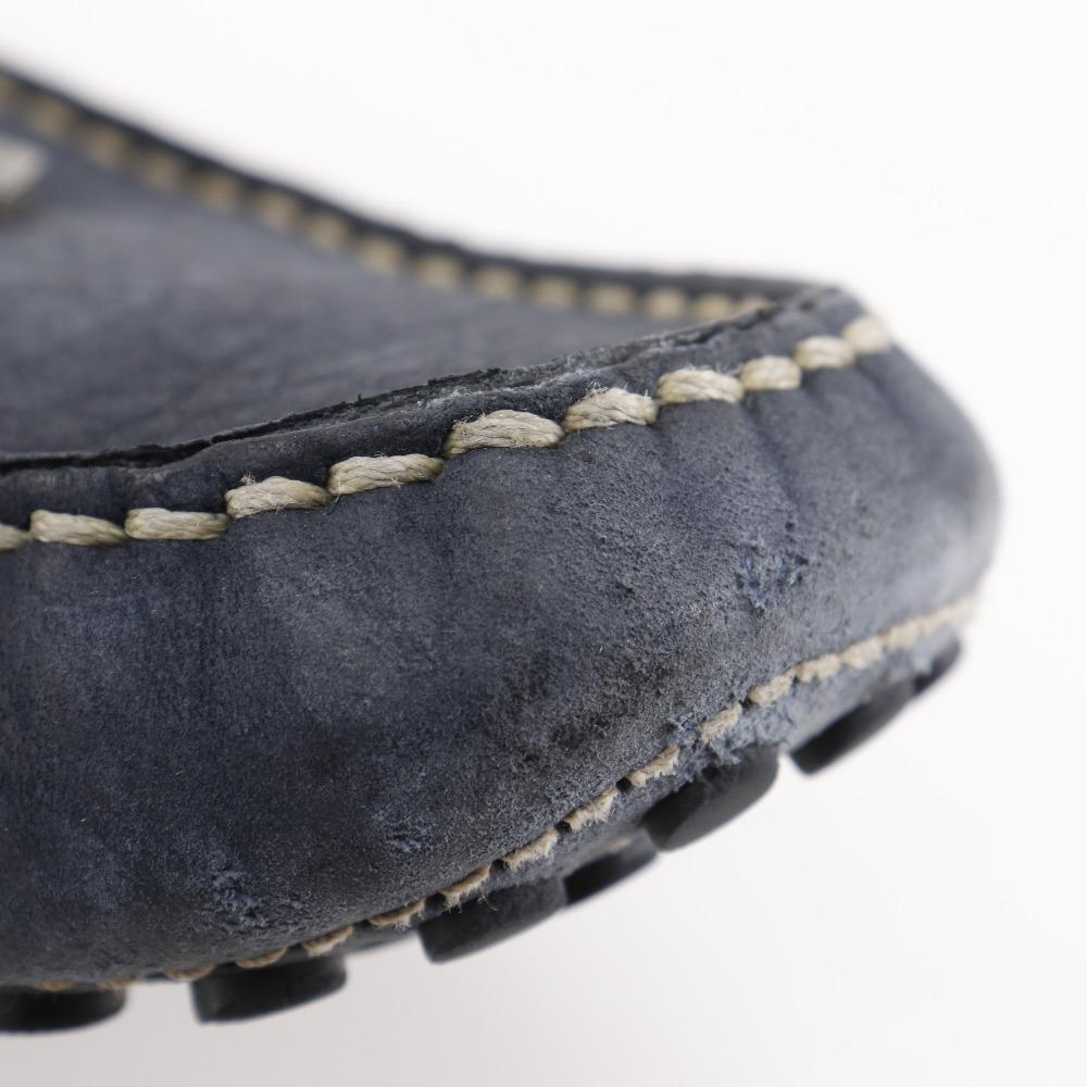 Louis Vuitton Monte Carlo Moccasin Driving Shoes Navy Blue Suede Mens Used