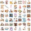 50 Transparent Ins Baking Sticker Pack Waterproof Transparent PET Manual Decorative Guitar Notebook