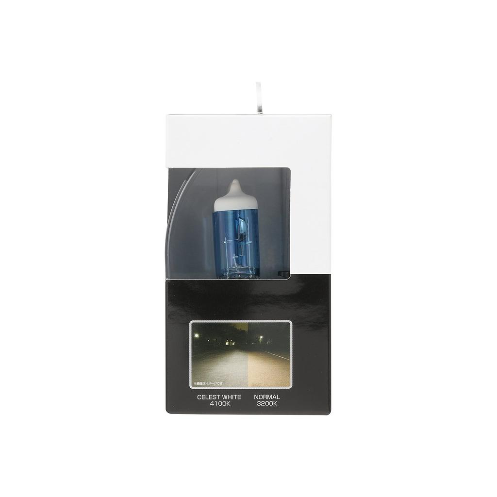 PIAA (Pia) Car Halogen Bulbs for Headlamps/Fog Lights, H4 4100K Celeste White, 2-Pack, 12V 60/55W (equivalent to 135/125W), Vehicle Inspection Complia