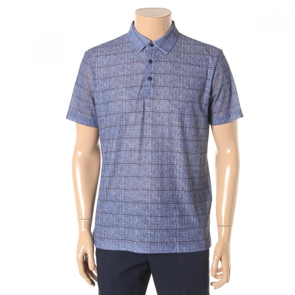 CounTess Mara STreTchy Coolmax ShorT Sleeve Check Collar T csTv2c2401bo