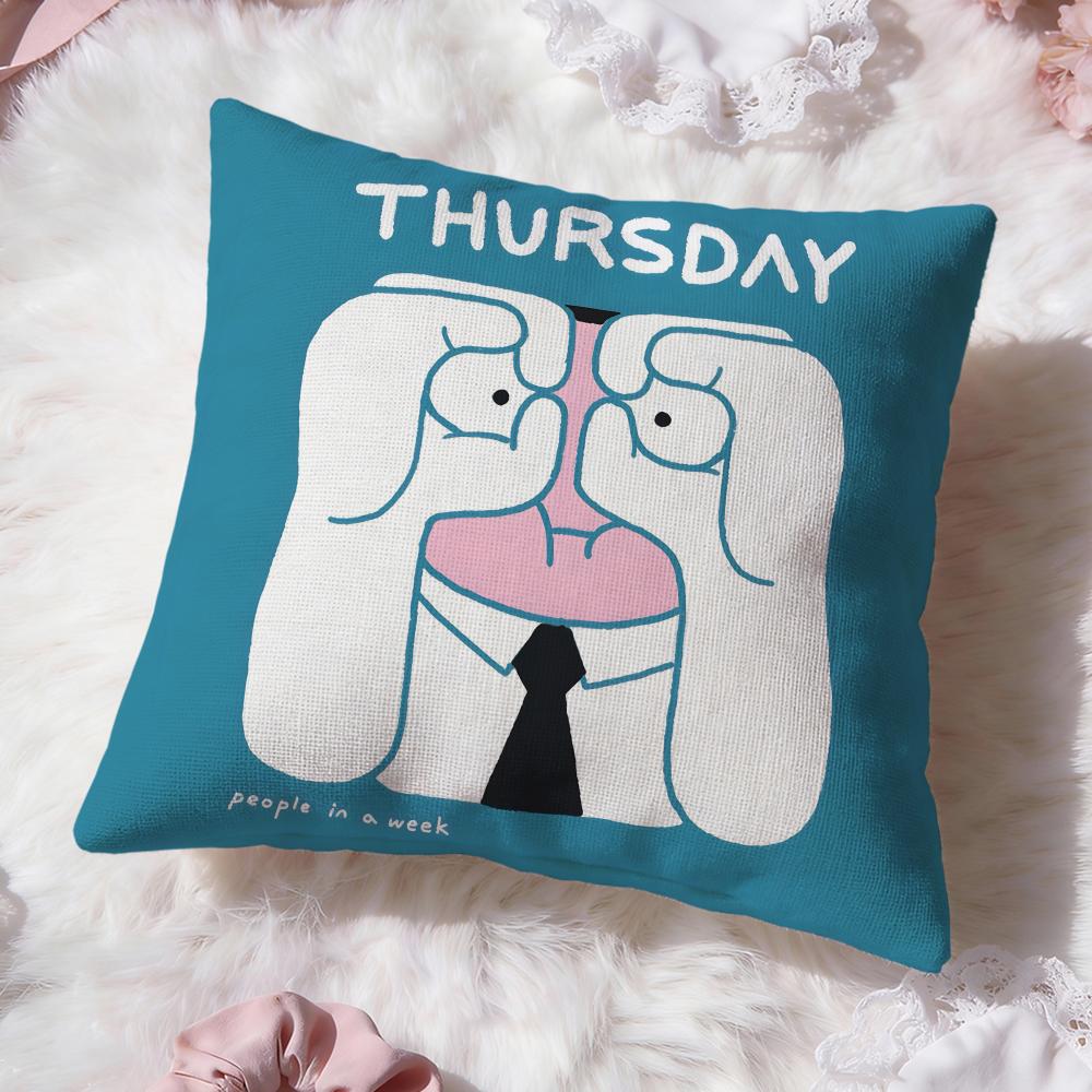 

People Living in a Frame Cushion Cover Premium Comfort Reversible Pillow Cove -Two in One Design for Any Room & Car Interior 30cmx30cm