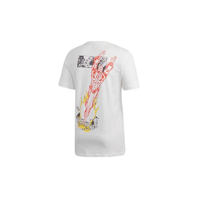 adidas x MARVEL IRON MAN Short Sleeve Men s White FN1763 M