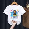 Cute Children's T-Shirt Cartoon Number Print Short Sleeve Summer Fashion Birthday Gift