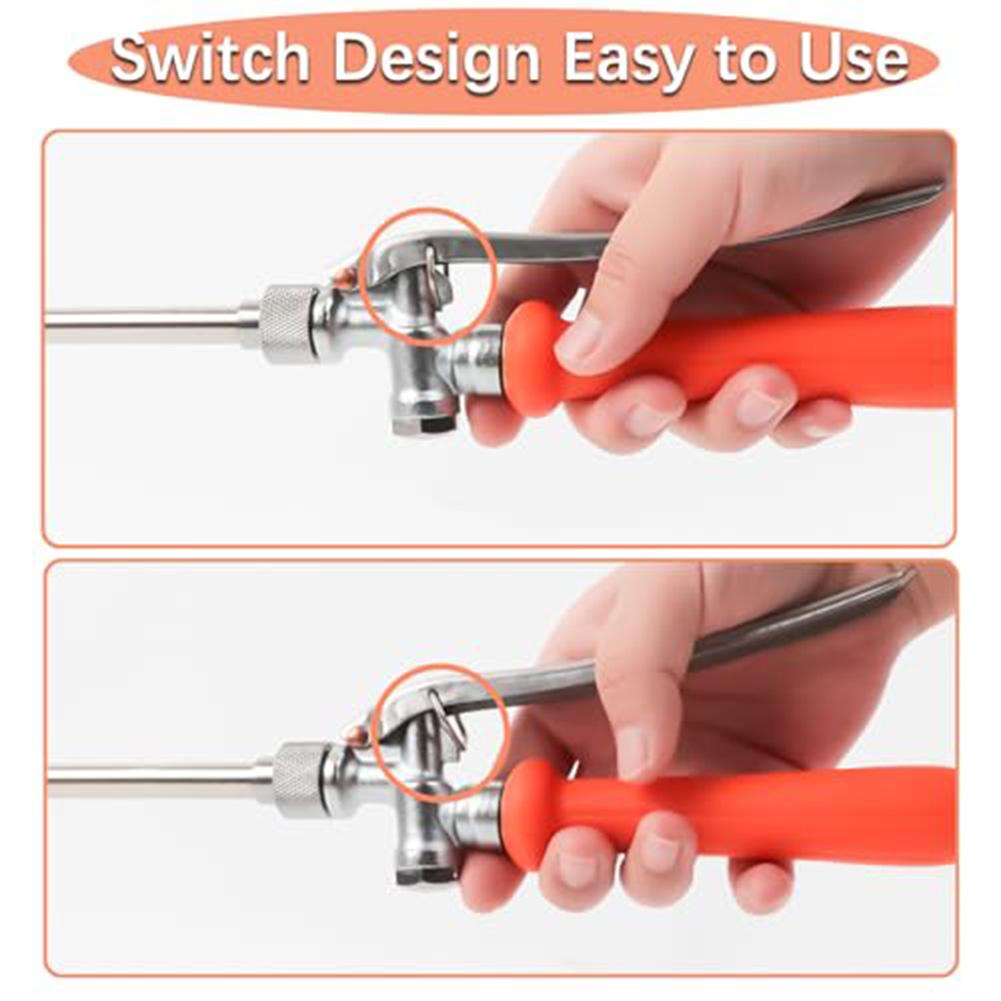 Convenient 44 Inch Spray Wand with Lockable Switch Handle Reduced Fatigue