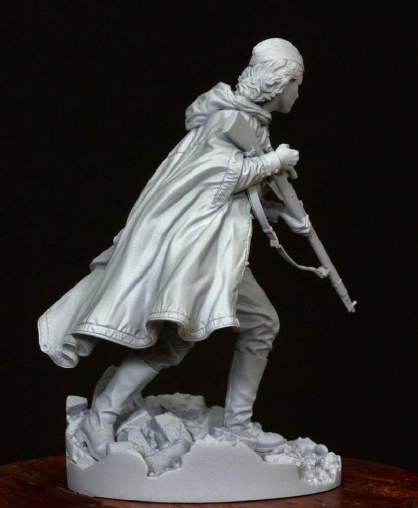 Life Miniature World War II Soviet Red Army Female Sniper Full Body Statue Resin Kit 1/35 LM-35002