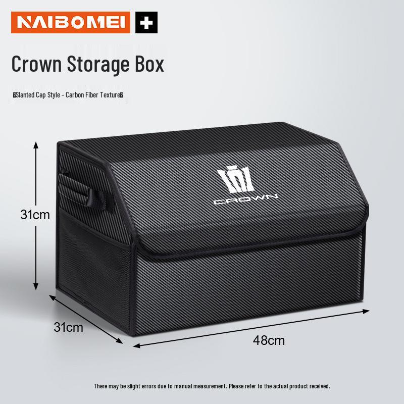 Car Trunk Organizer for Crown, Land Rover, and Vellfire: Storage Box and Interior Accessories
