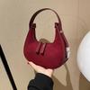 Niche design underarm bag, high-end bag, new retro hand-held matte shoulder autumn and winter women's bag