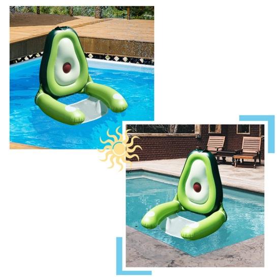 Schwimmender Stuhl Muschelform Aufblasbarer Pool-Schwimmkörper Leicht Tragbar Einfach aufzublasen Outdoor Wasser-Schwimmstuhl