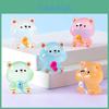 Adorable Glow-in-the-dark Fishing Bear Resin Animal Figurine Cute Desktop Decor