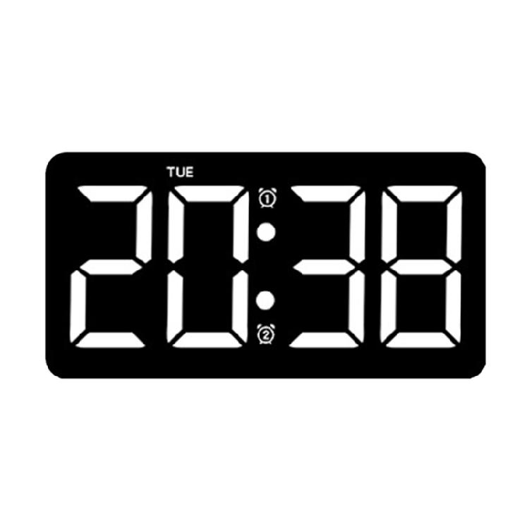 Wall Clock Customizable Digital Clock Date/Temperature Display Bedroom Alarm