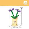 Hot Creative Small Building Block Flower Art Classic Brick Mini Potted Plant Gift For Girls Desk Decoration Simple Assembly Toys