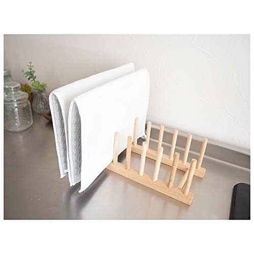 Okato Faltbarer Hängeabtropfständer, Saugfähige Abtropfmatte mit Band, Blau, 30 x 40 cm